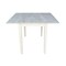 International Concepts Square Dual Drop Leaf Dining Table, Square, Unfinished, 40 W, 40 L, 29 in H, Wood, Unfinished T-40DS - alternate 8